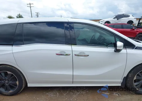 2023 Honda Odyssey Elite z USA, uszkodzony, nr VIN 5FNRL6H92PB021951
